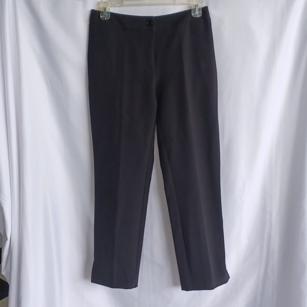 EDAS Black Dress Pants, Made in Italy, Sz 8, Ankle